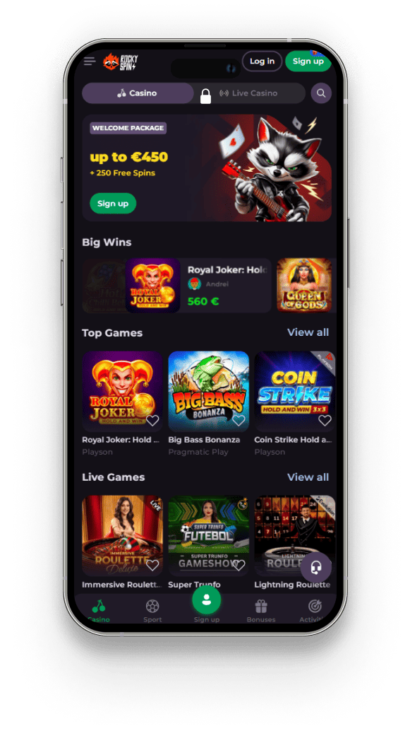Rockyspin App